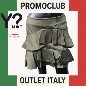 Къса пола Y Not?,  95 % памук, 5% еластан, размер 40, Италия